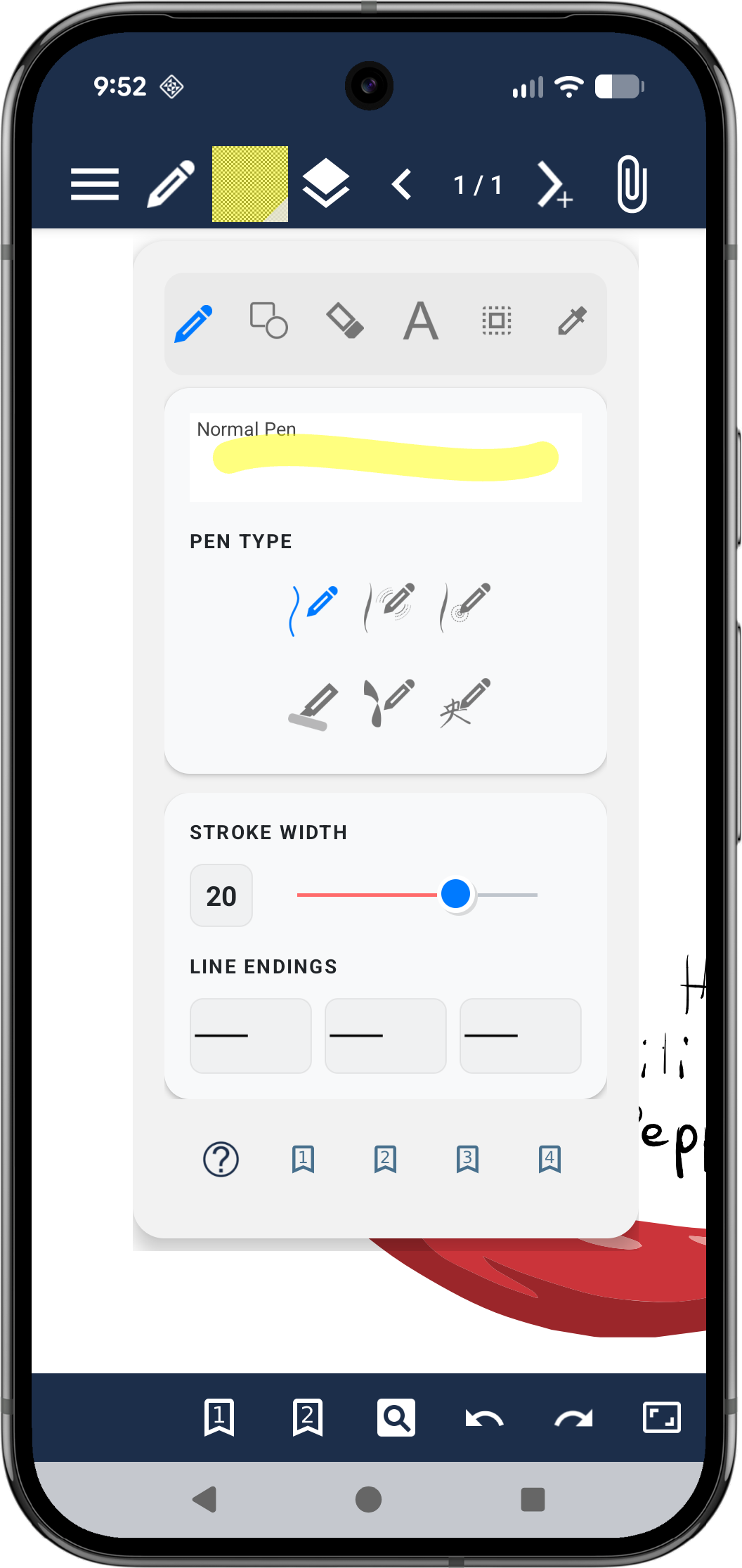 Drawing Feature - Mobile View