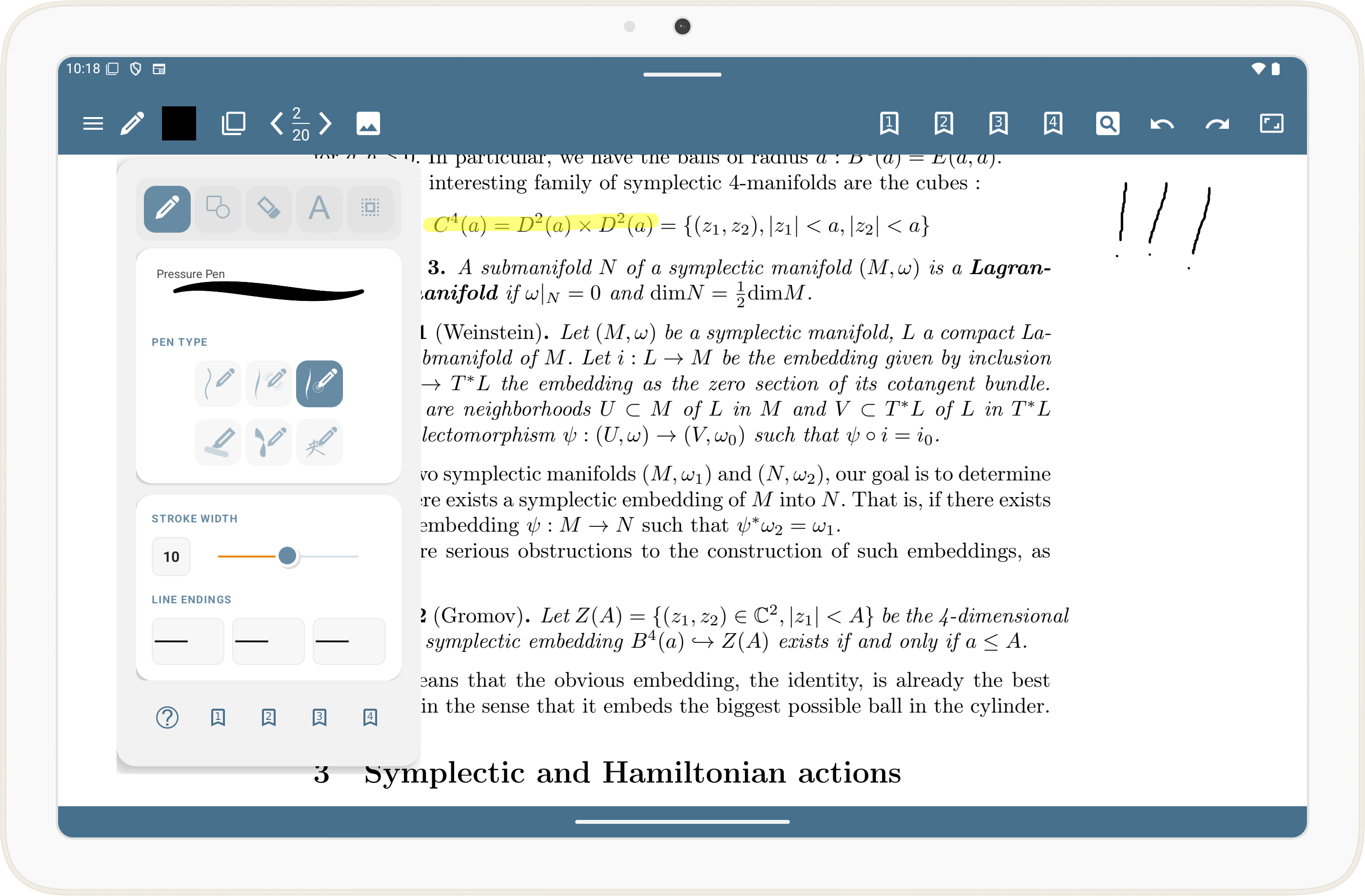 Drawing Feature - Desktop View
