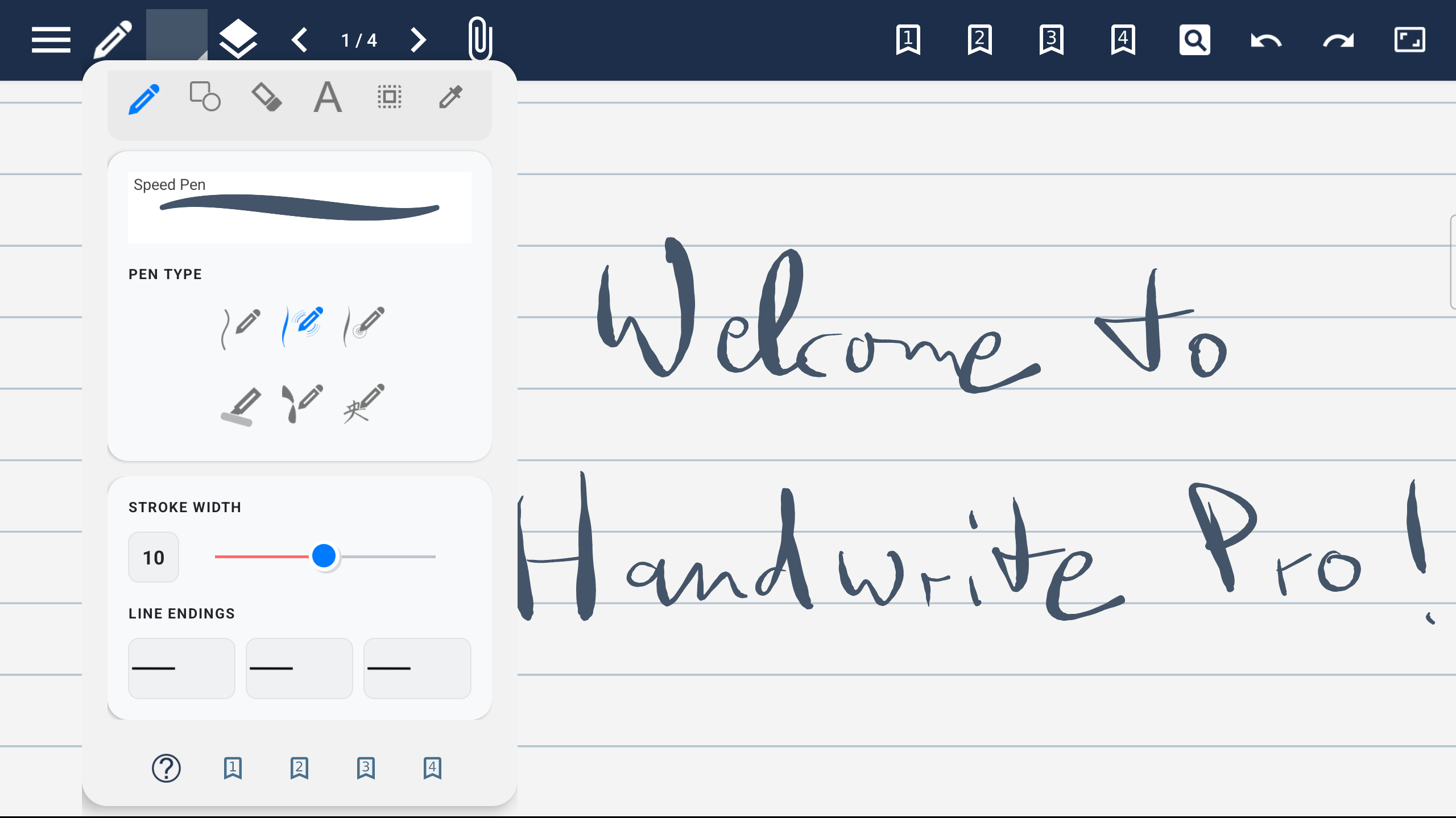 Drawing Feature - Desktop View